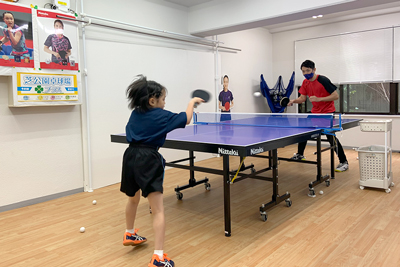 able tennis class to teach correctly with Shibakoen Takkyujyo Plus.